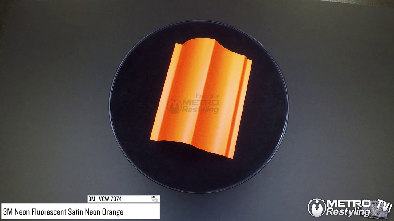 Satin Neon Orange - 3M