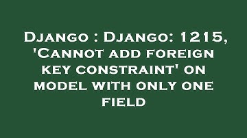 Django : Django: 1215, 