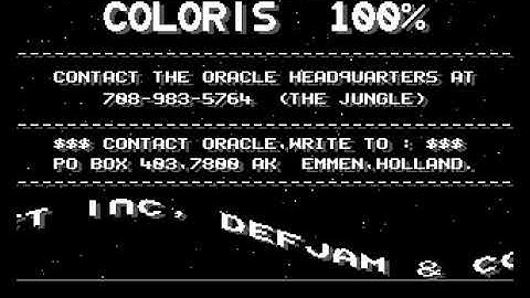 Oracle   Coloris mp4 HYPERSPIN AMIGA INTRO CRACKTRO DEMO COMMODORE NOT MINE VIDEOS