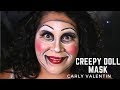 Creepy Doll Mask | Halloween makeup| Carly Valentin