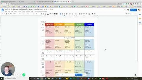 Editable lesson planner template for binder, Google Docs Tutorial