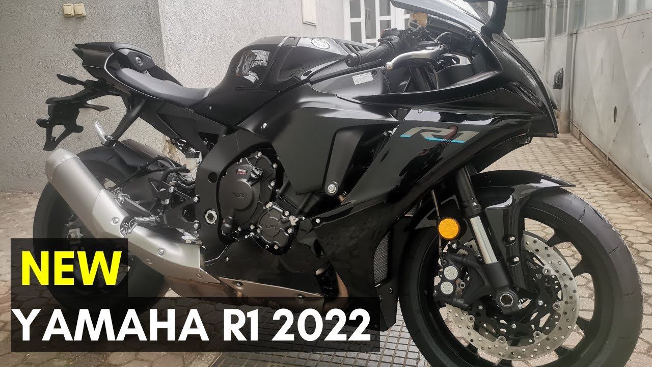 New Yamaha R1 Black 2022 Walkaround - Youtube