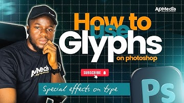 How To Use #glyphs On Adobe Photoshop || Tutorial