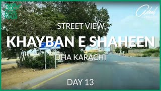 Street view of Khayban e Shaheen DHA Karachi | Day 13th of 365 Days. (Motivational Talk)