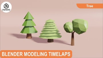 Blender Tutorial || Blender Modeling Tree (Low Poly)