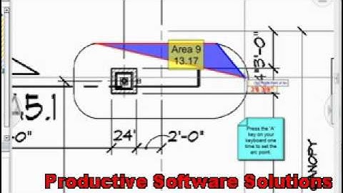 How to Calculate an Area with a Radius or Arc Takeoff   Planswift Video