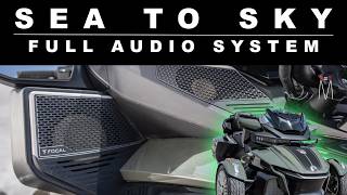 Can Am Spyder Sea To Sky - Custom Audio System Upgrade EXPLAINED!!