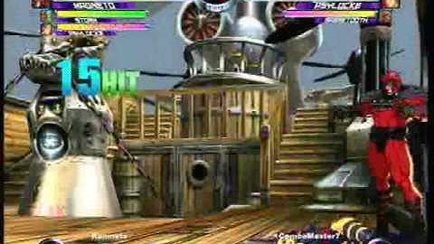 MvC2 Online (360): Brett (MSP) vs ComboMaster7 (Mag/Psy/Sab) 1 .:3.2.10:.