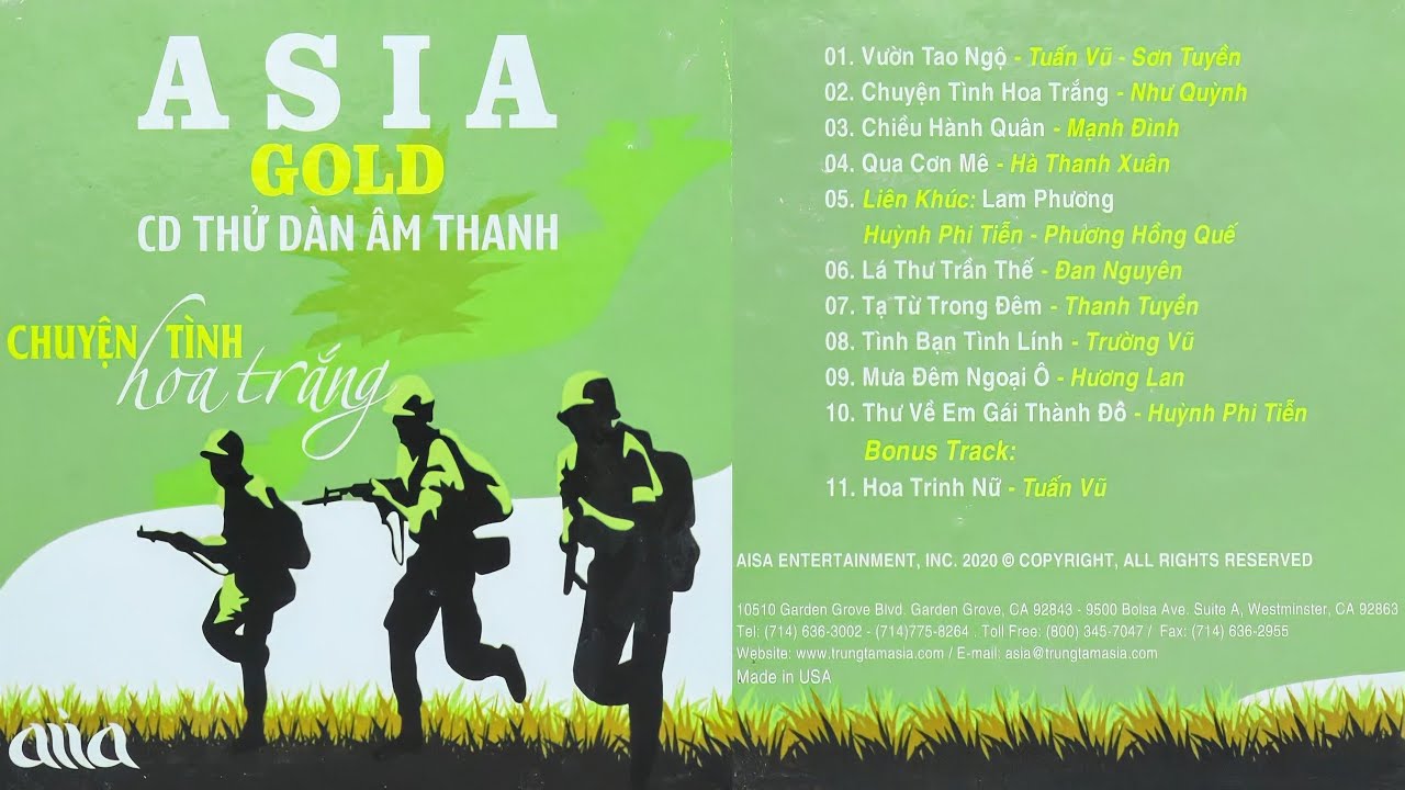 ⁣Lossless CD Gốc Asia Thử Dàn Âm Thanh - Chuyện Tình Hoa Trắng