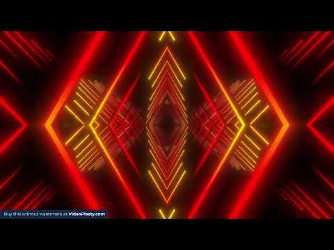 Abstract Orange Neon Loops Pack Background Video