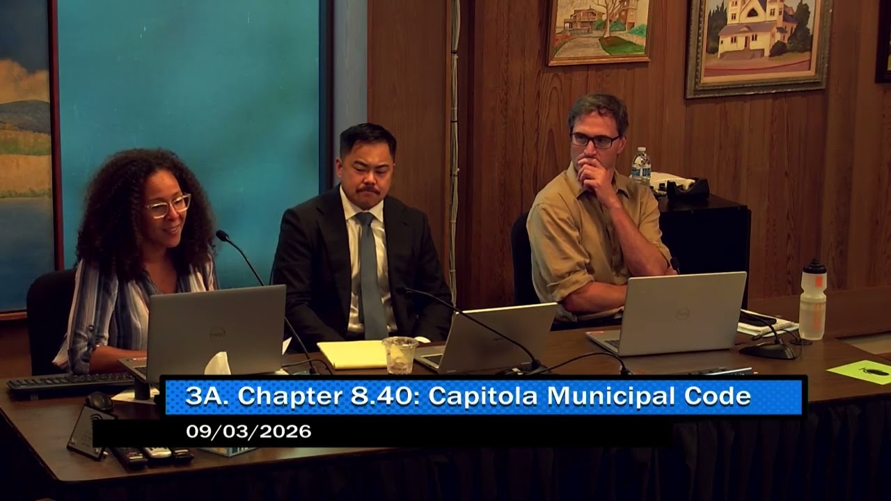 Thumbnail for Capitola City Council 09/03/2026