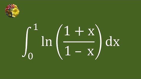 2020 MIT Integration Bee, qualifying test question # 4 (3rd method)(Mis-974AA)