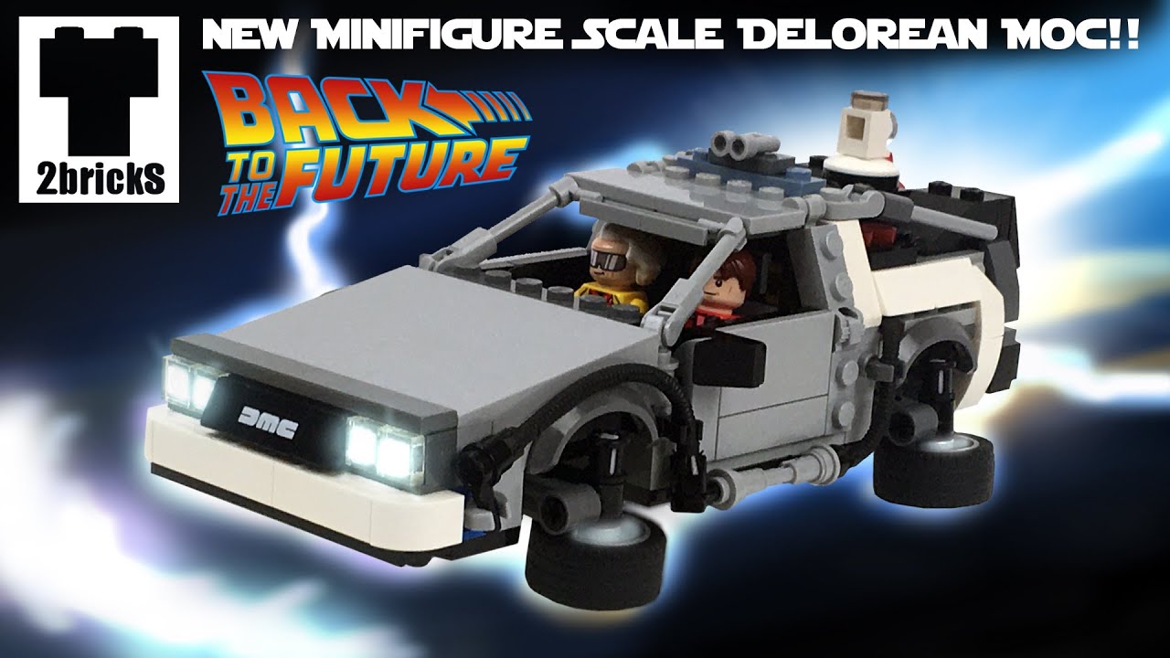 2bricks Custom Lego Back to the Future DeLorean Time Machine!! 