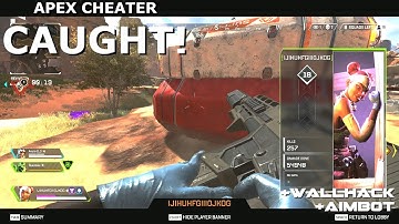 Apex Legends: Cheater IJIHUHFGIIIOJKOG caught and reported (Aimbot + Wallhack)