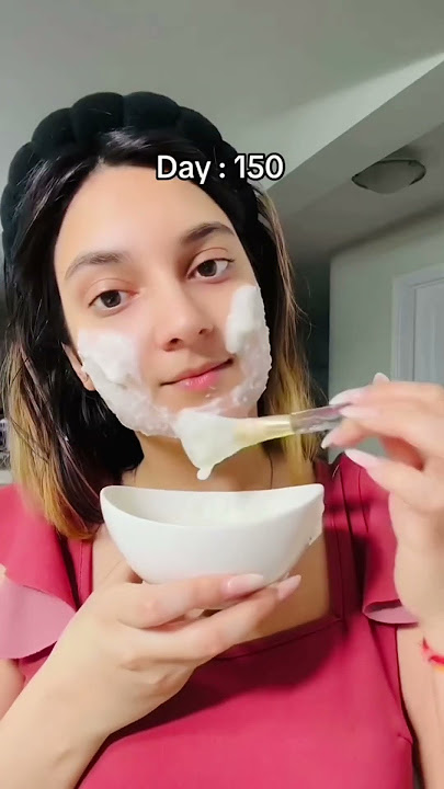 200 days of using rice mask for korean glass skin ❤️⭐️ #shorts #youtubeshorts