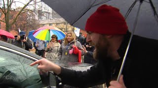 Details Teacher protesters block education minister’s car as he leaves anti-bullying announcement Guide
