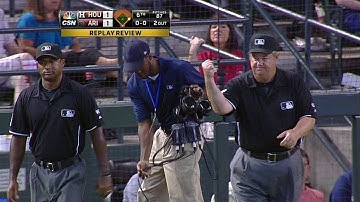 HOU@ARI: Safe call overturned for double play in 6th