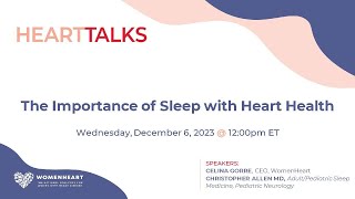 The Importance of Sleep with Heart Health