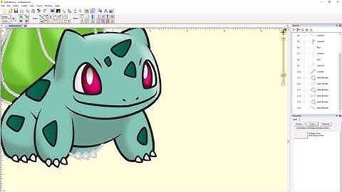Bulbasaur Embrilliance Stitch Artist | HOW TO DIGITIZE EMBROIDERY DESIGNS | TUTORIAL |