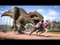 INDOMINUS REX  TREX  INDORAPTOR FIGHT  ESCAPE   Jurassic World Evolution 2
