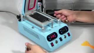 Auto separate Samsung flat and edge middle frame machine and manual wire separator for LCD repair
