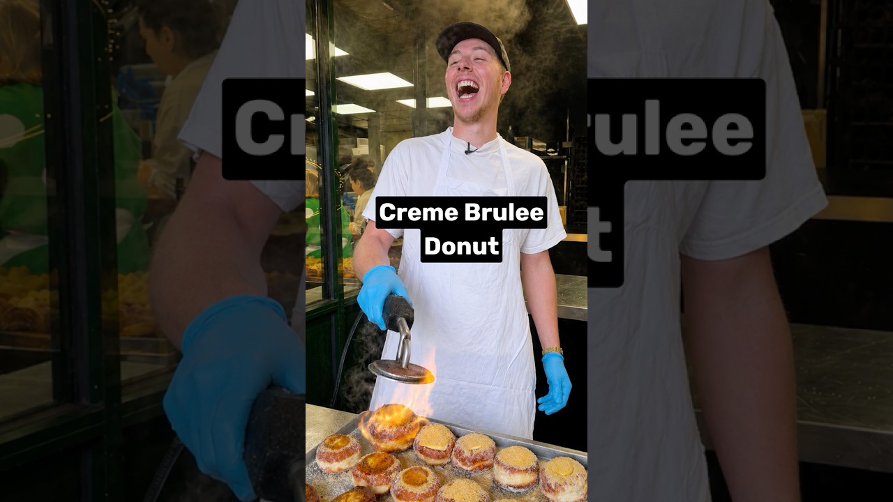 Making the Crème Brûlée Doughnut at Bread Ahead