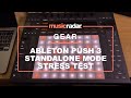 How many tracks can Ableton Push 3 Standalone actually run?