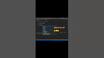 Create reverse of a list | How to reverse a list in python #shorts #youtubeshort
