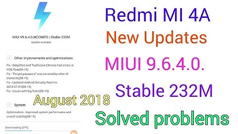 Redmi 4A New MIUI V9.6.4.0. Stable Updates Available |Solved All Problems Update New Unexpected
