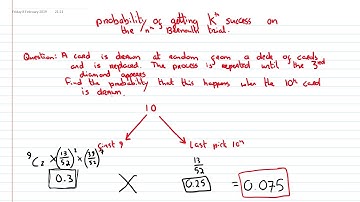 finding probability of Kth success on Nth bernoulli trial