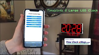 Large LED Clock TimeWorkz LED6