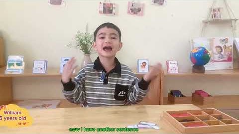 Học ngữ pháp qua giáo cụ trực quan thật dễ cùng bạn William 5 tuổi -Trường MN Casa Sóc Sơn