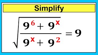 Nice Square Root Math Simplification | Find the Value of X