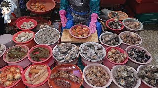 KOREAN STREET FOOD ASSORTED SEAFOOD KOREA TONGYEONG 통영중앙시장 해물 모듬 270321