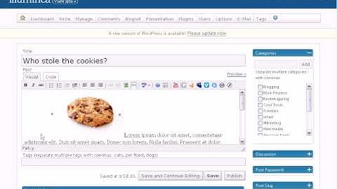 Wrapping text around an image in WordPress