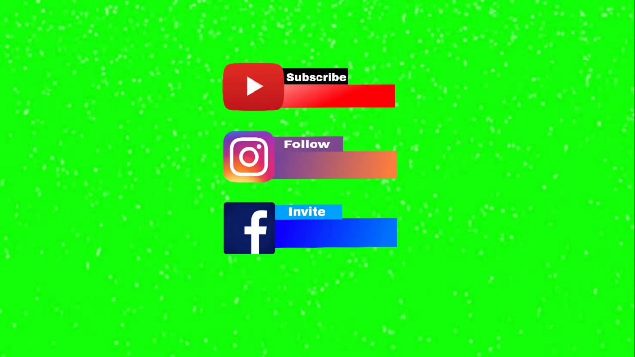 Green Screen Sosmed | Youtube | Instagram | Facebook - YouTube