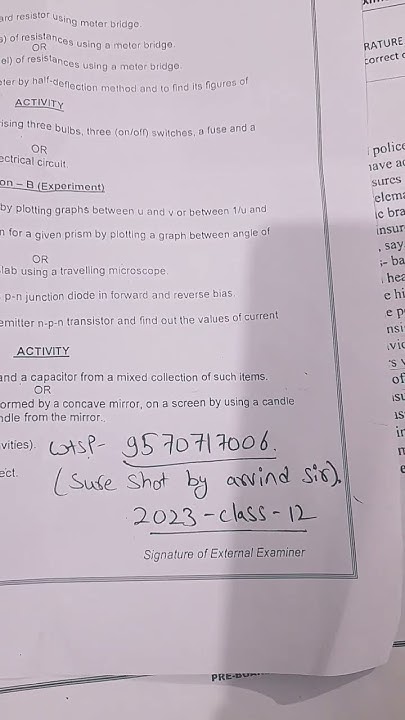 sure shot question. arvind academy. class 12 boards. 2023. revision ...