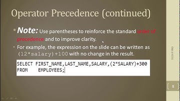 Arithmetic Operators in SQL 10g | Arithmetic operator in Database Oracle Sql query Hindi/Urdu