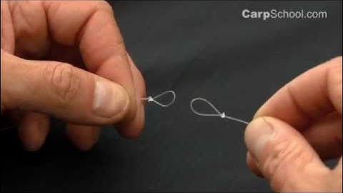 How to tie a Loop to loop connection correctly