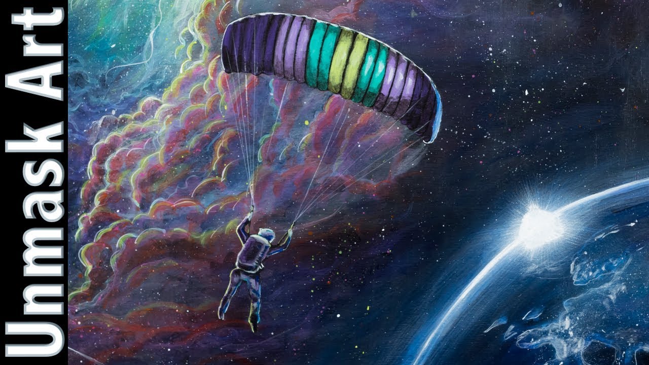 canon definicion Astro Skydiver Space Painting Timelapse