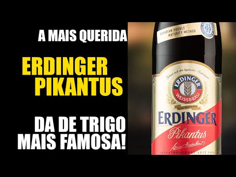 Uma cerveja forte e escura de trigo que é super famosa! Erdinger Pikantus!!