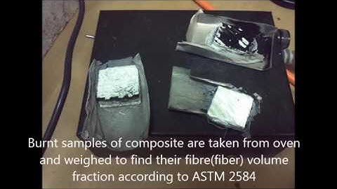 Measuring fibre volume fraction in Glass fiber epoxy burn out test (ASTM D2584 )