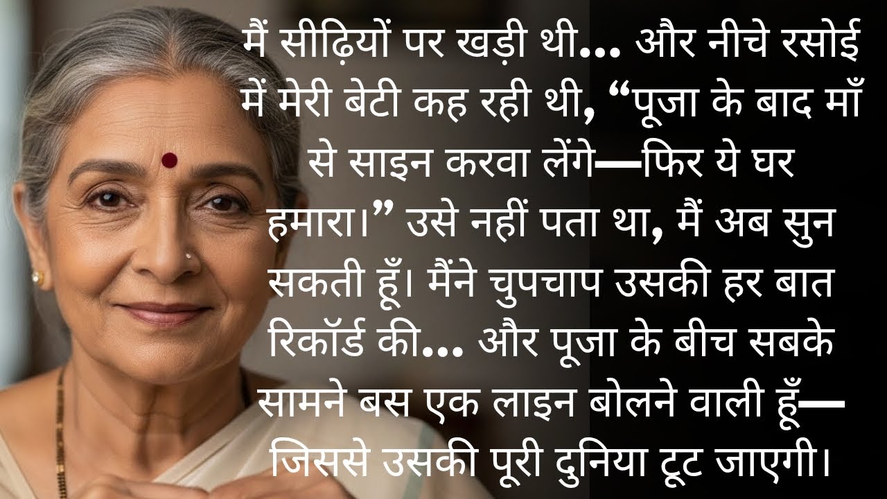मैं सुन सकती थी… और मैंने अपनी बेटी को अपनी ही मौत का प्लान बनाते सुन लिया