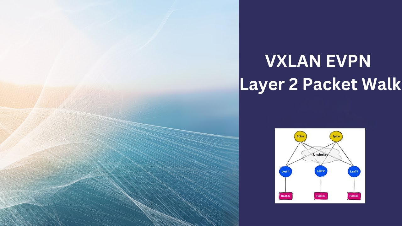 VXLAN EVPN Layer 2 Packet Walk بالعربى - YouTube