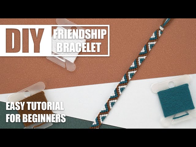 DIY Macramé Zig-Zag Bracelet with beads