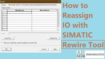 How to reassign IO with SIMATIC Rewire Tool ? Use of rewire tool in Simatic Manager | AEAB Pvt. Ltd.