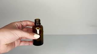 30ML GLASS AMBER BOTTLE WITH LID