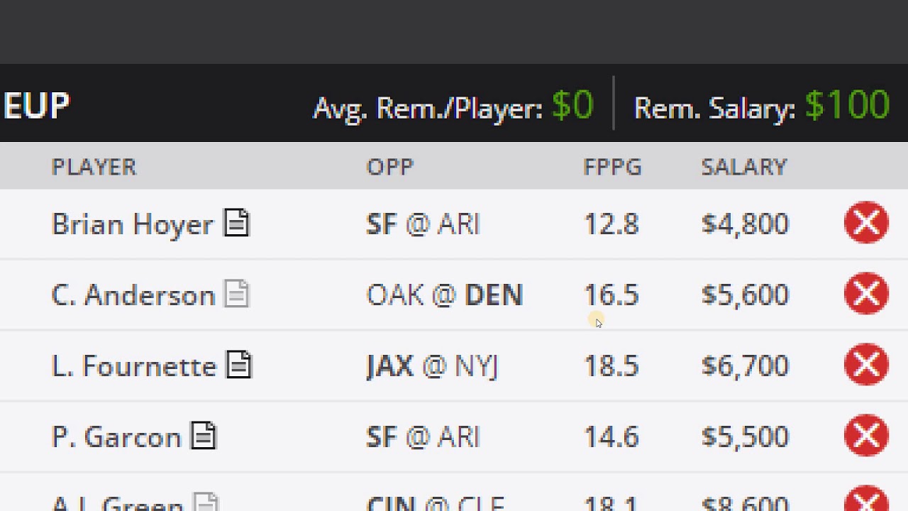 DRAFTKINGS WEEK 4 MILLIONAIRE LINEUP YouTube draftkings-week-4-millionaire-lineup-youtube