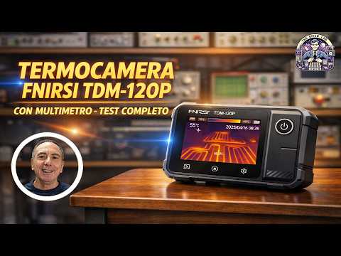 185 A THERMAL CAMERA THAT ALSO FUNCTIONS AS A MULTIMETER FNIRSI TDM-120P #electronics #maintenance