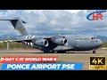 Rare Sighting: World War II Stripes on C-17 at Ponce Airport, Puerto Rico